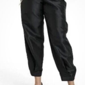 Kika Vargas Target Size Small Scallop Pocket Tapered Ankle Dress Pants Black